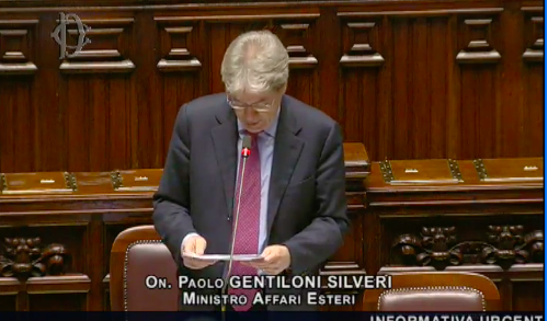Senato: interrogazione al Ministro Gentiloni