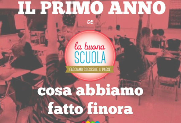 I primi 12 mesi di #LaBuonaScuola