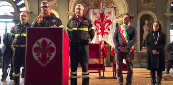 Fiorino d’oro ai vigili del fuoco di Firenze