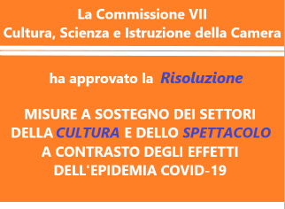 La risoluzione approvata a sostegno della cultura e dello spettacolo