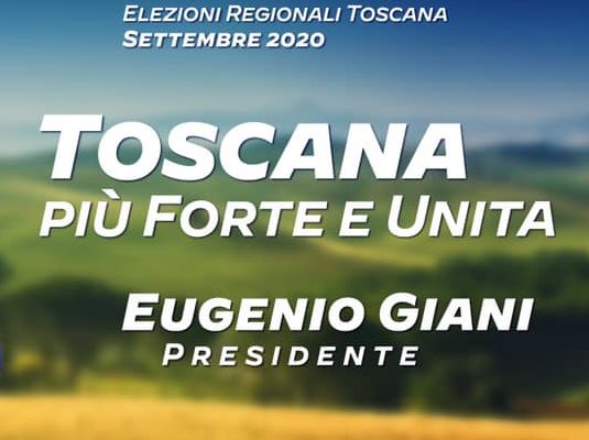 Il mio appello al voto per Giani presidente della Toscana